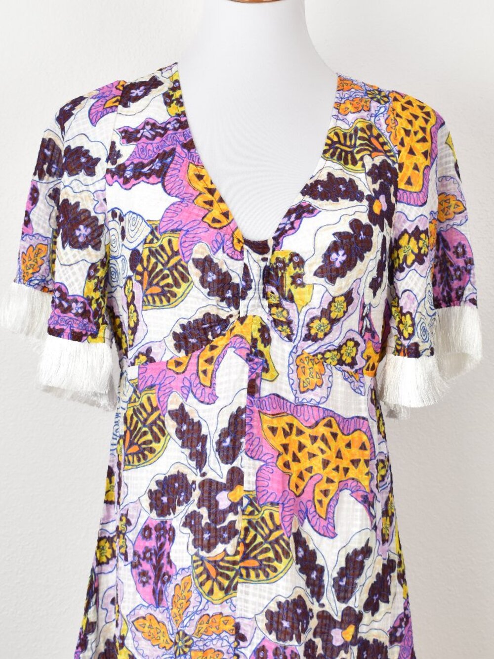 Marie Oliver Octavia Mini Fringe Dress - 8 - Picture 3 of 13